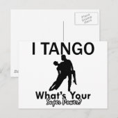 Carte Postale Danses de tango (Devant / Derrière)