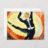 Carte Postale Danseur acrobatique masculin par Charles Demuth (Devant / Derrière)