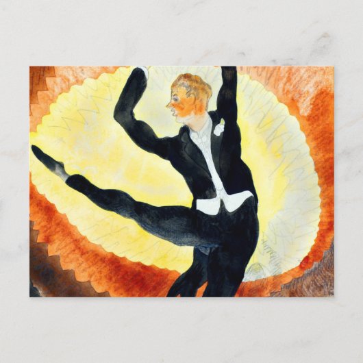 Carte Postale Danseur acrobatique masculin par Charles Demuth (Devant)