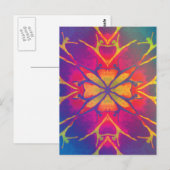 Carte Postale Danseur (Arc-en-ciel - Psychédélique) (Devant / Derrière)