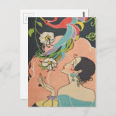 Carte Postale Danseur Art déco (Devant / Derrière)