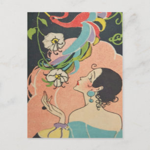 Carte Postale Danseur Art déco