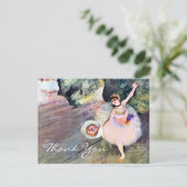 Carte Postale Danseur avec un bouquet de fleurs d'Edgar Degas (Debout devant)