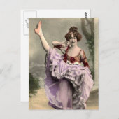 Carte Postale Danseur Cancan (Devant / Derrière)