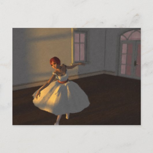 Carte Postale Danseur dans la grande salle (Devant)