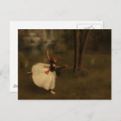 Carte Postale Danseur dans le jardin (Devant / Derrière)