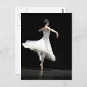 Carte Postale Danseur de ballet (Devant / Derrière)