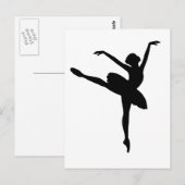 Carte Postale Danseur de ballet (Devant / Derrière)