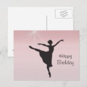 Carte Postale Danseur de ballet (Devant / Derrière)