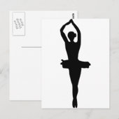 Carte Postale Danseur de ballet (Devant / Derrière)