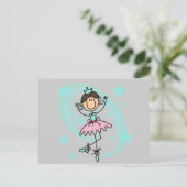 Carte Postale Danseur de ballet - T-shirts et cadeaux Brown (Debout devant)