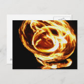 Carte Postale Danseur de feu à Luau (Devant / Derrière)