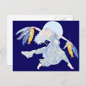 Carte Postale Danseur de lune bleue (Devant / Derrière)