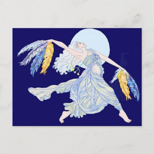 Carte Postale Danseur de lune bleue (Devant)