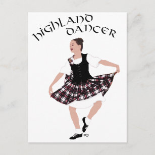 Carte Postale Danseur de pays écossais