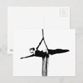Carte Postale Danseur de soies aériennes (Devant / Derrière)