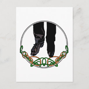 Carte Postale Danseur de step irlandais - Homme