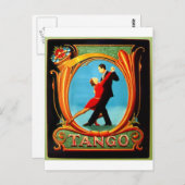 Carte Postale Danseur de tango (Devant / Derrière)