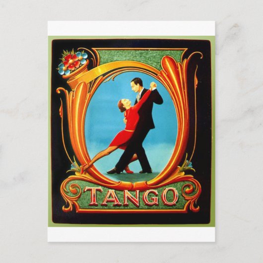 Carte Postale Danseur de tango (Devant)