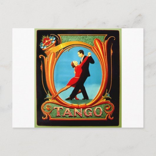 Carte Postale Danseur de tango (Devant)