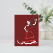 Carte Postale danseur du crâne à sucre espagnol (Debout devant)