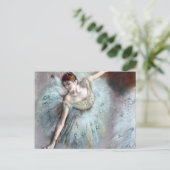 Carte Postale Danseur en vert par Edgar Degas (Debout devant)