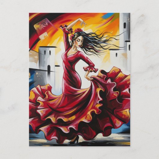 Carte Postale Danseur flamenco espagnol (Devant)