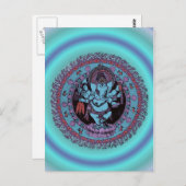 Carte Postale Danseur Ganesh (Devant / Derrière)