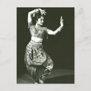 Carte Postale Danseur indien classique vintage