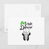 Carte Postale Danseur irlandais (Devant / Derrière)