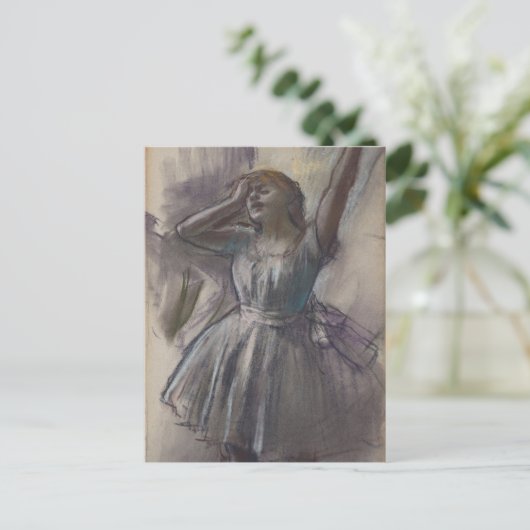 Carte Postale Danseur s'étirant Edgar Degas (Debout devant)