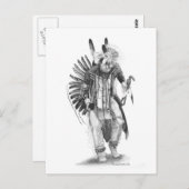 Carte Postale Danseur traditionnel (Devant / Derrière)