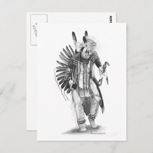 Carte Postale Danseur traditionnel (Devant / Derrière)