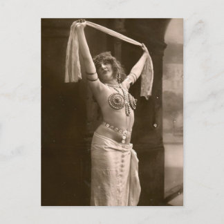 Carte Postale Danseur victorien du ventre vintage