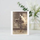 Carte Postale Danseur vintage noir et blanc Vaudeville (Debout devant)
