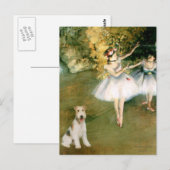 Carte Postale Danseur - Wire Fox Terrier #1 (Devant / Derrière)