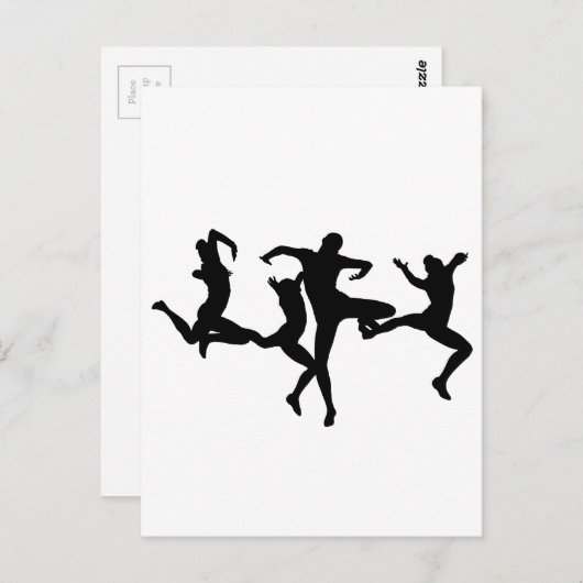 CARTE POSTALE DANSEURS (Devant / Derrière)