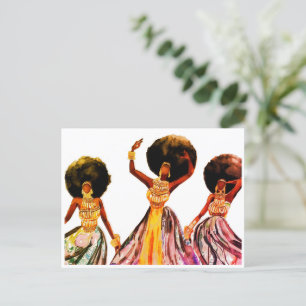 CARTE POSTALE DANSEURS AFRICAINS