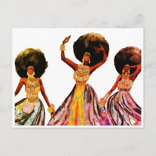 CARTE POSTALE DANSEURS AFRICAINS (Devant)