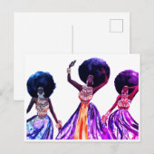 CARTE POSTALE DANSEURS AFRICAINS (Devant / Derrière)