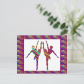 Carte Postale Danseurs BALLET : Formations de danse très artisti (Debout devant)