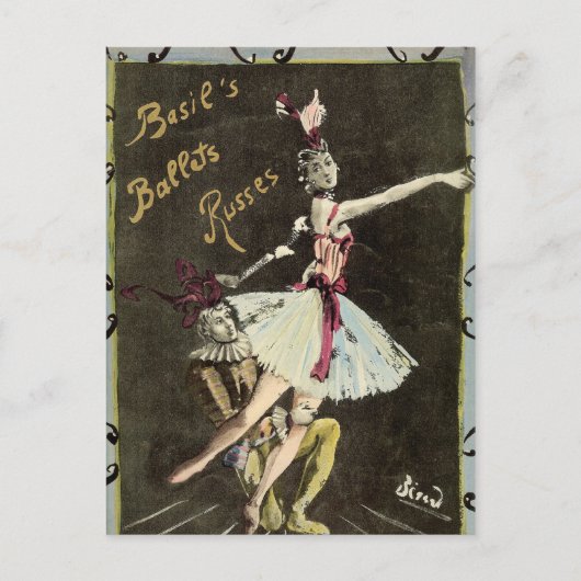Carte Postale Danseurs Ballet Russe (Devant)