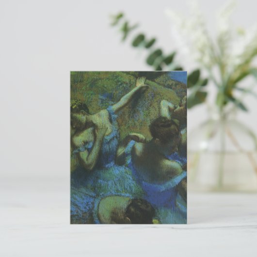 Carte Postale Danseurs bleus par Edgar Degas, Impressionnisme Vi (Debout devant)