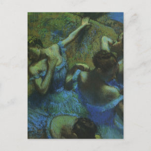 Carte Postale Danseurs bleus par Edgar Degas, Impressionnisme Vi
