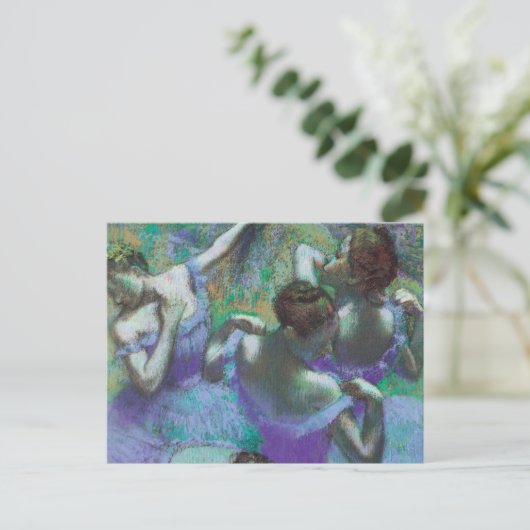 Carte Postale Danseurs bleus par Edgar Degas, Impressionnisme Vi (Debout devant)