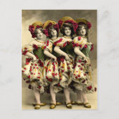 Carte Postale Danseurs cancan effrayants (Devant)