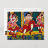 Carte Postale Danseurs Czardas par Kirchner (Devant / Derrière)