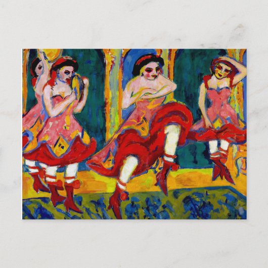 Carte Postale Danseurs Czardas par Kirchner (Devant)