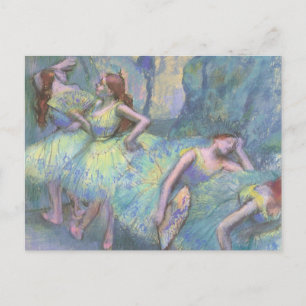 Carte Postale Danseurs de ballet dans les ailes par Edgar Degas