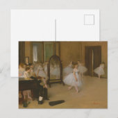 Carte Postale Danseurs de ballet en classe de danse Edgar Degas (Devant / Derrière)